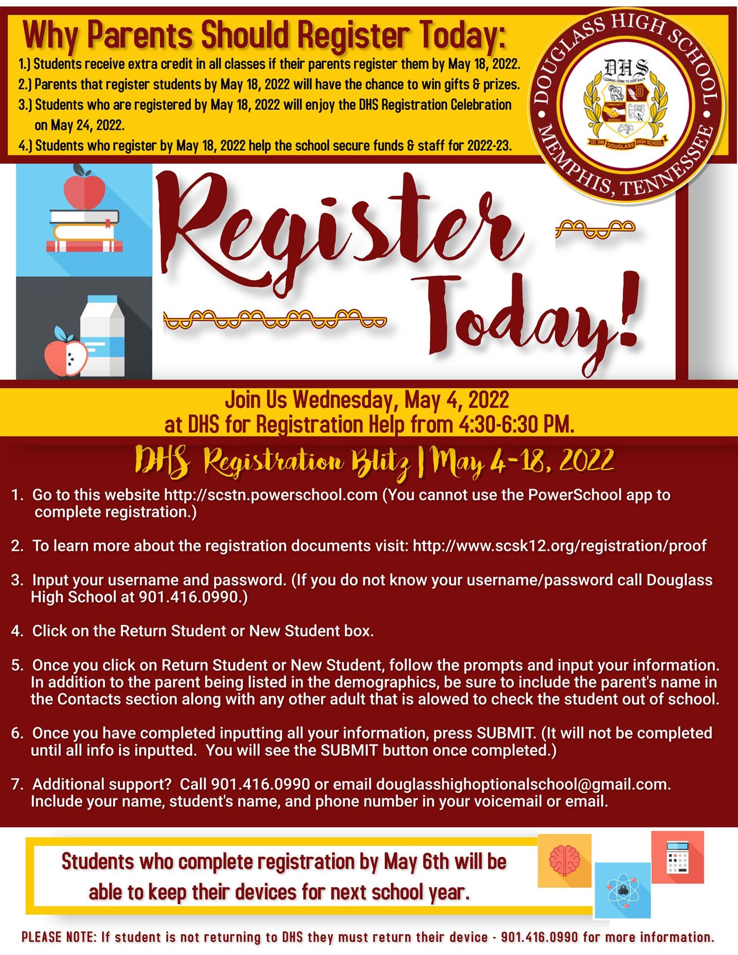  Registration Flyer for 2022-23